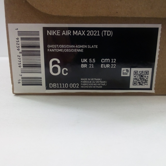 Nike Air Max 2021 Baby & Toddler 6C Blue Green Casual Shoes DB1110-002 - Picture 8 of 8